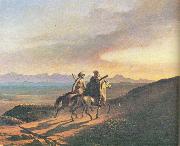 Mikhail Yurievich Lermontov Vospominanie o Kavkaze oil on canvas